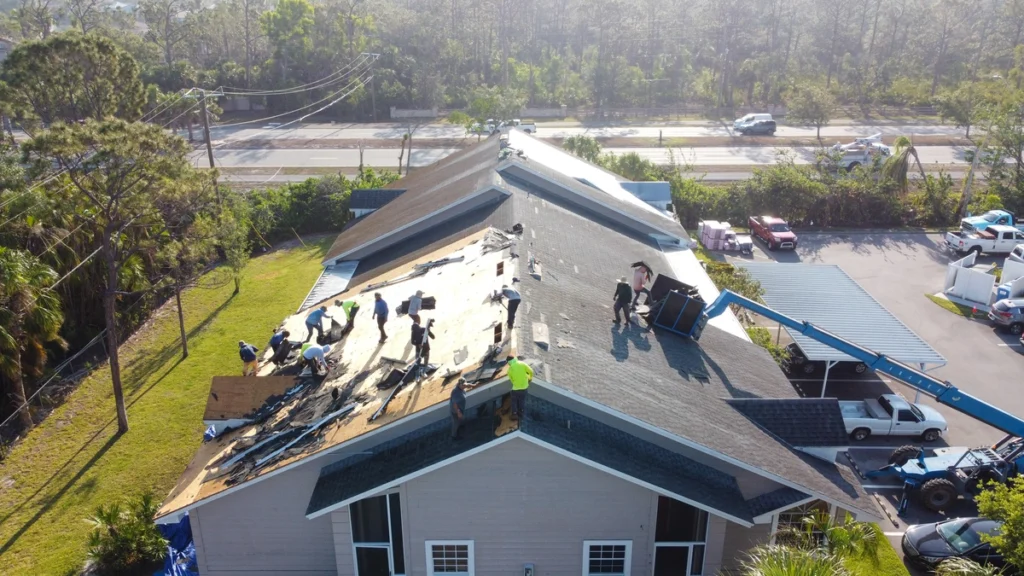 overhead roof replacement