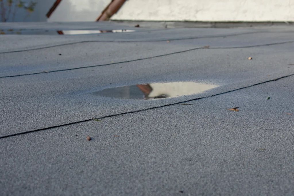 diy flat roof repair patching hole