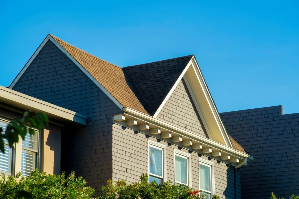 brown shingle roof