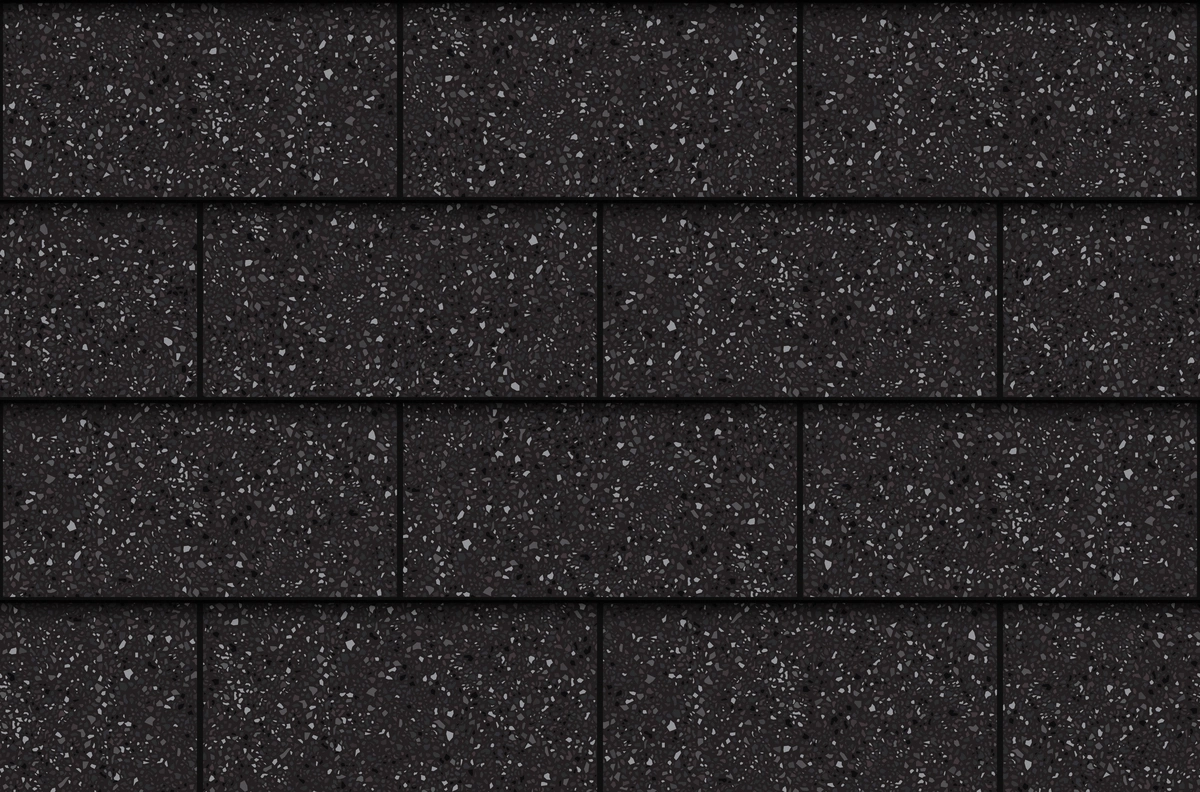 close up black shingles