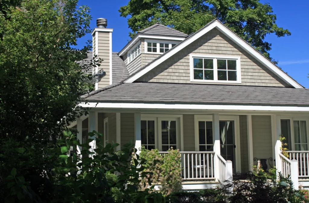 gray roof shingle