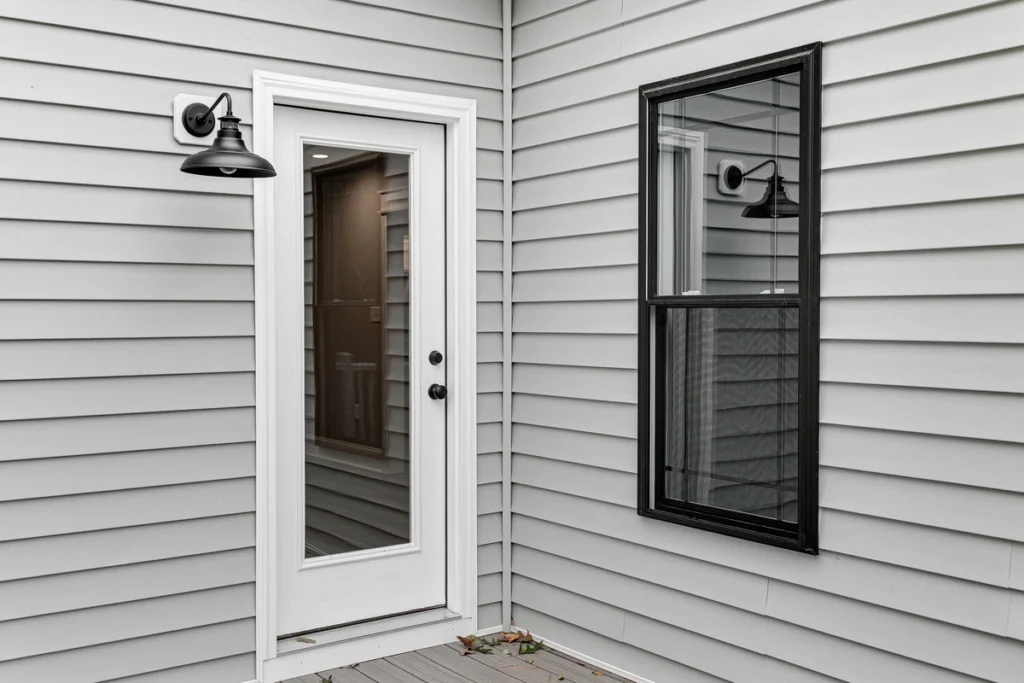 gray vinyl siding
