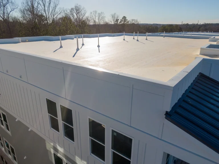 Sunny TPO roof