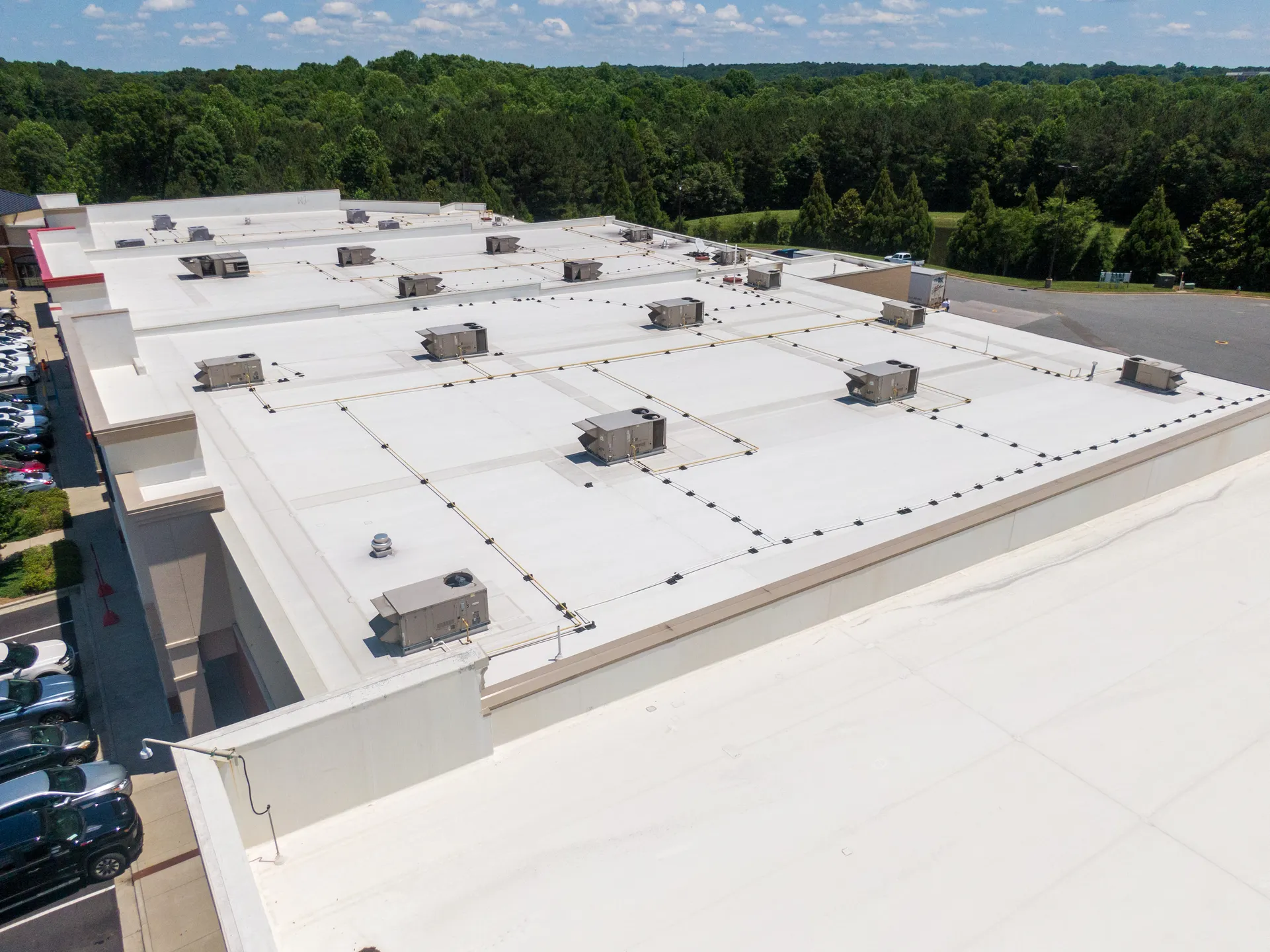 White commercial roof in Hatboro
