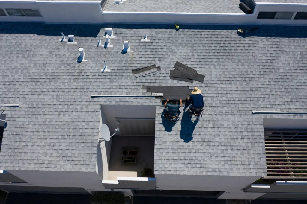 installing commercial roof shingles