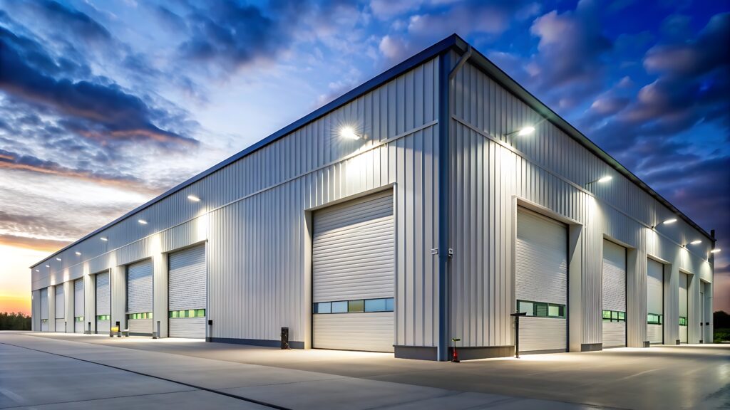 new siding installed on commercial warehouse in plymouth meeting pa