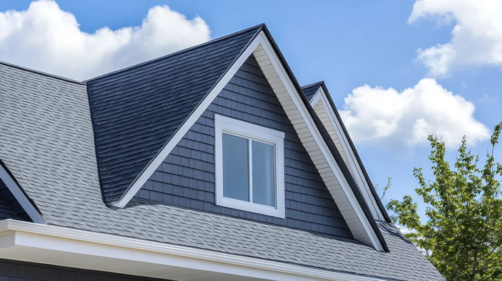 new installed shingle roof