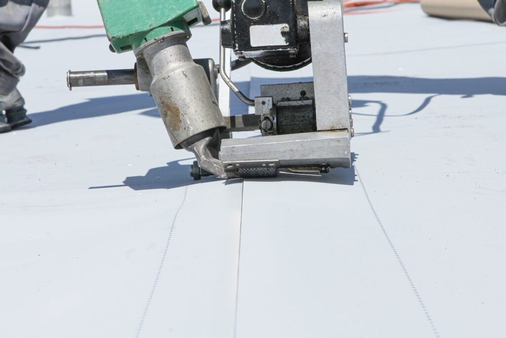 repairing hail damaged tpo roofing