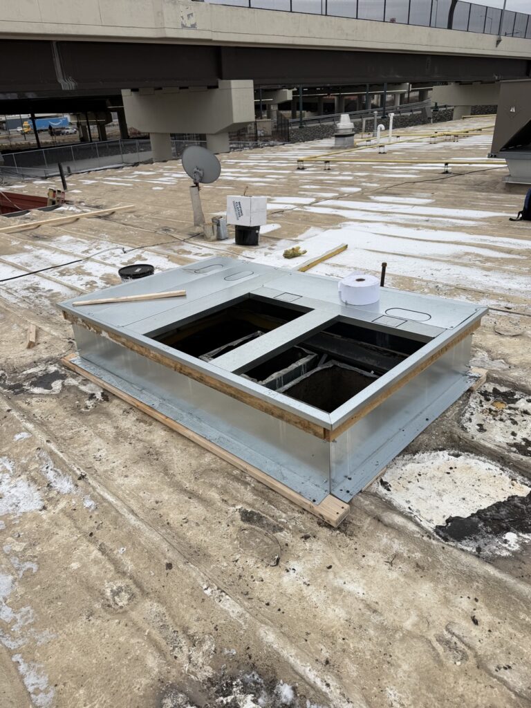 commercial flat roof skylight philadelphia PA