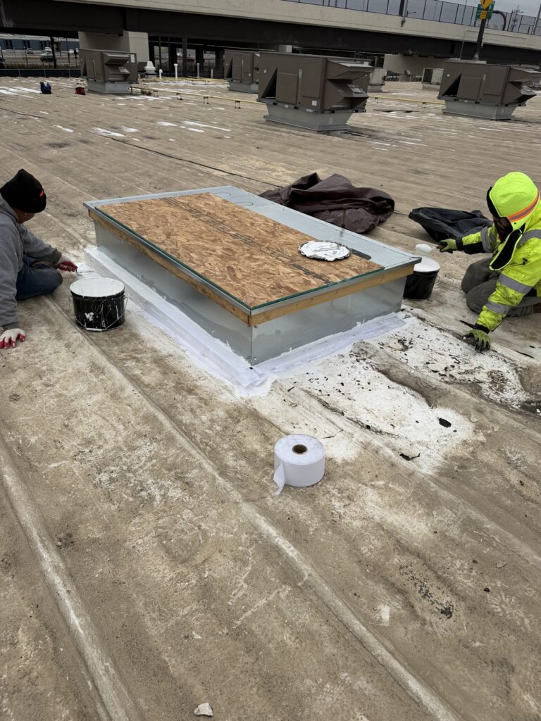commercial flat roof skylight philadelphia PA