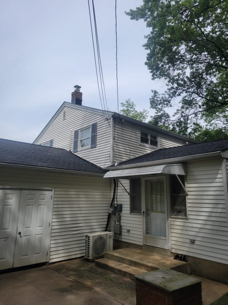 completed roof replacement garage side lafayette hill pa 13