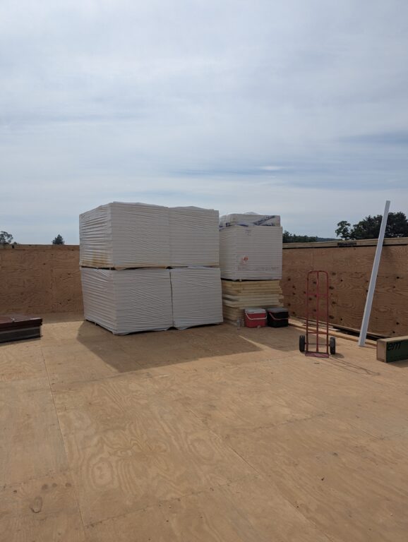 flat roof insulation pallets rooftop homestead heights new berlin pa 20