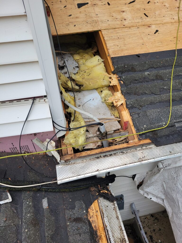 rotted decking exposed insulation repair lafayette hill pa 22
